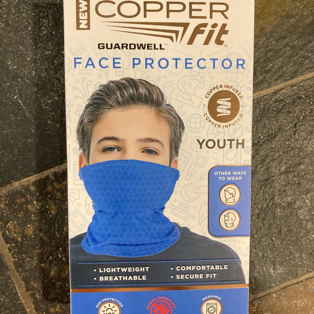 NIB Copper Fit Youth Face Protector